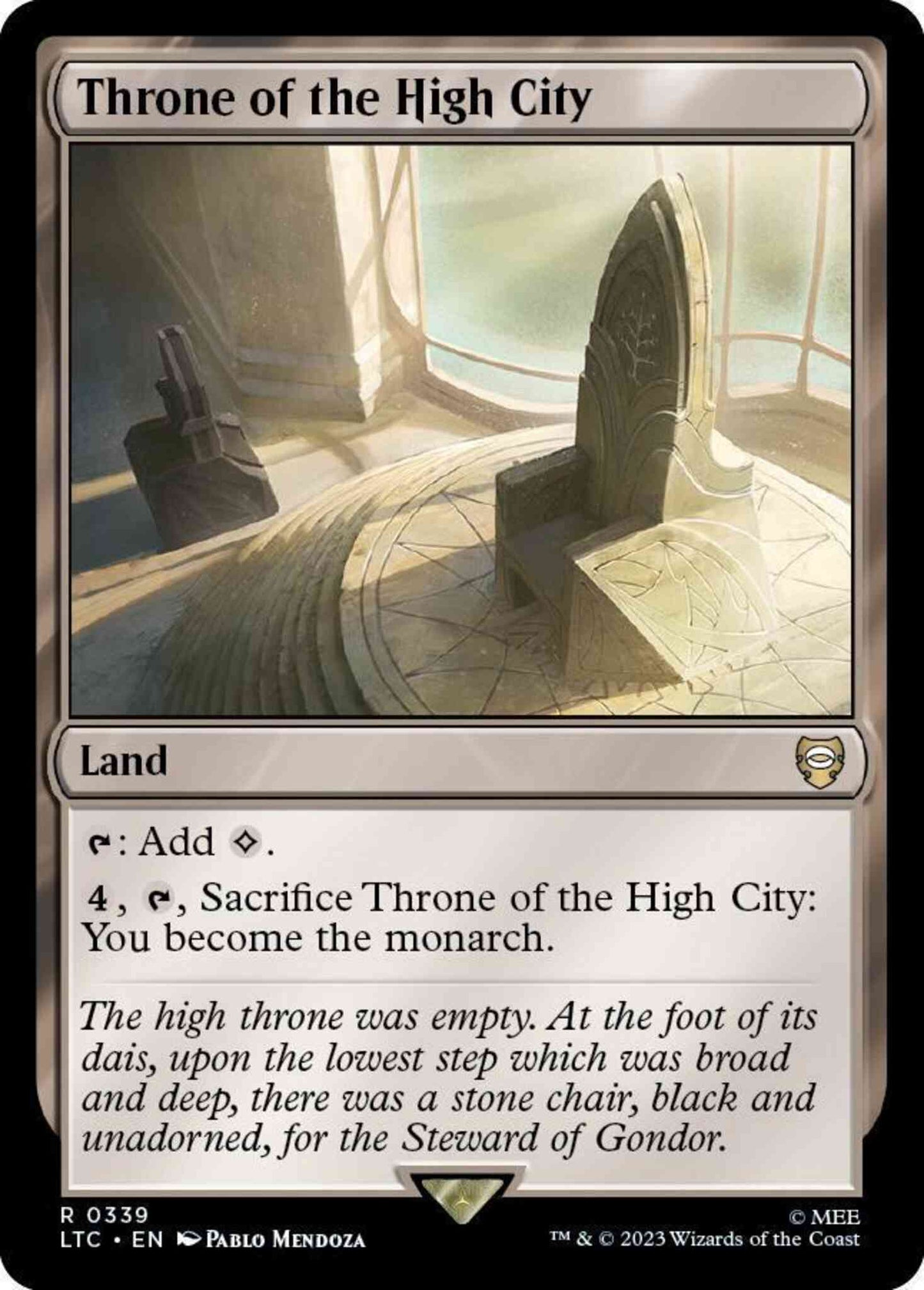 Throne of the High City [339] [The Lord of the Rings: Tales of Middle-earth: Commander] [Non-Foil]