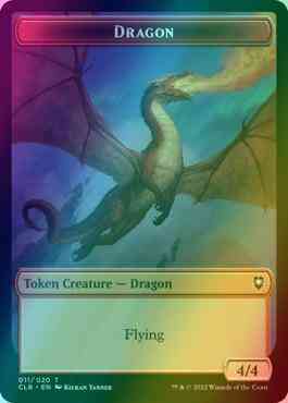 Dragon Token (11) // Treasure Token (17) [Commander Legends: Battle for Baldur's Gate: Tokens] [Foil]