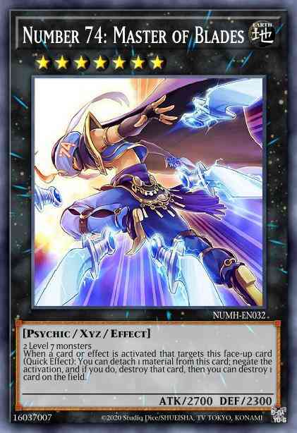 Number 74: Master of Blades - NUMH-EN032 - Secret Rare - 1st Edition