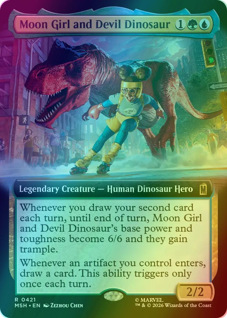 Moon Girl and Devil Dinosaur [421] [Extended Art] [Marvel Super Heroes] [Foil]