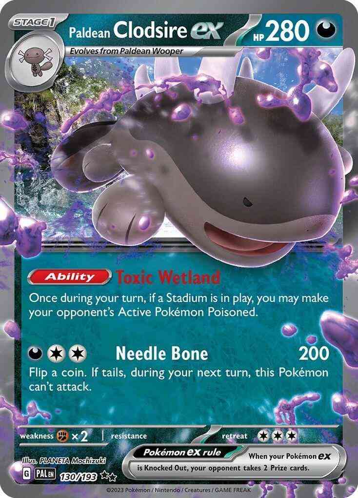 Paldean Clodsire ex - 130/193 - Double Rare [sv02-130] [Ultra]