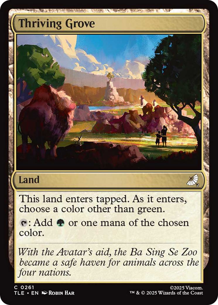 Thriving Grove [261] [Avatar: The Last Airbender Eternal] [Non-Foil]