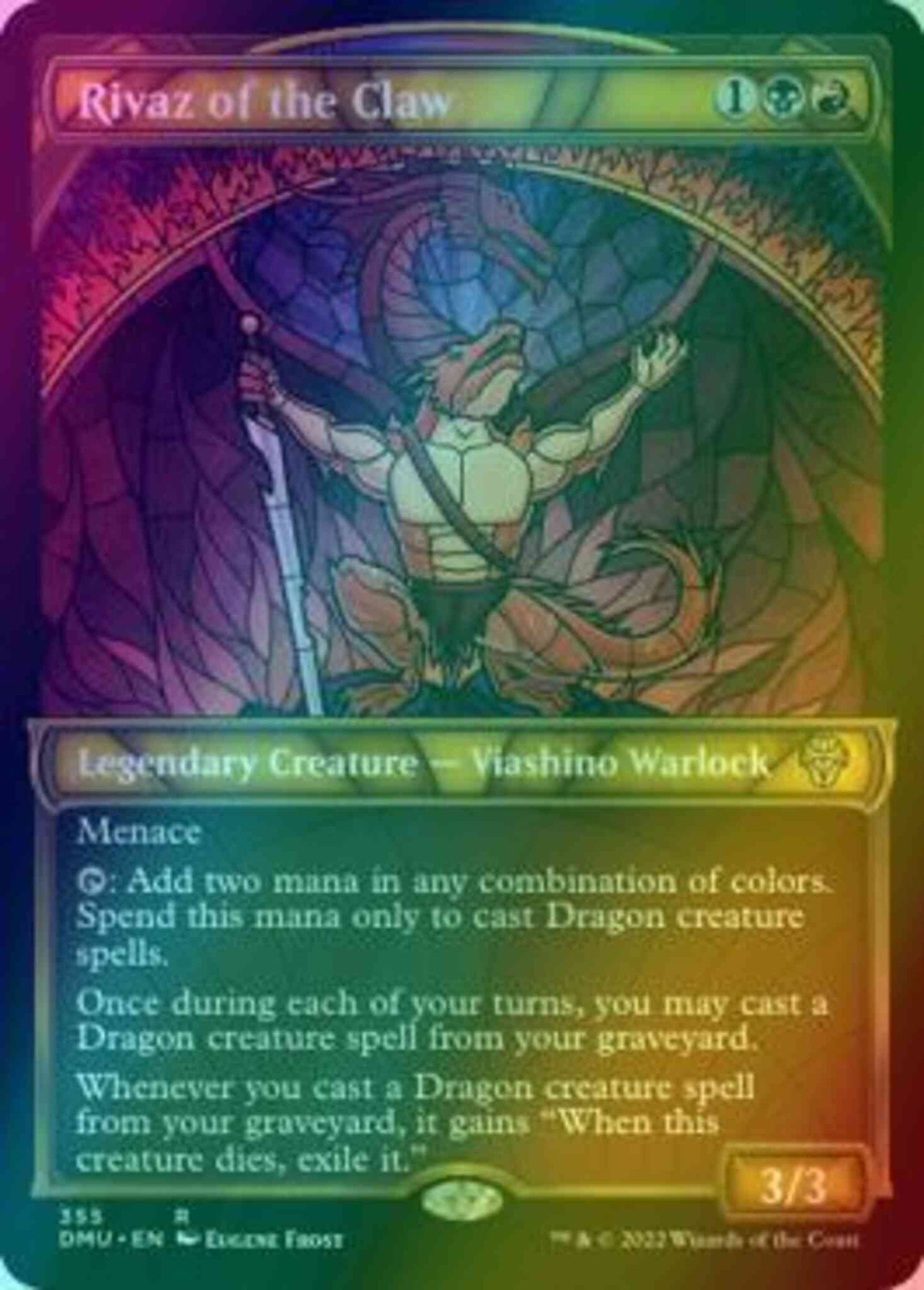 Rivaz of the Claw [355] [Stained Glass Showcase] [Dominaria United] [Textured Foil]
