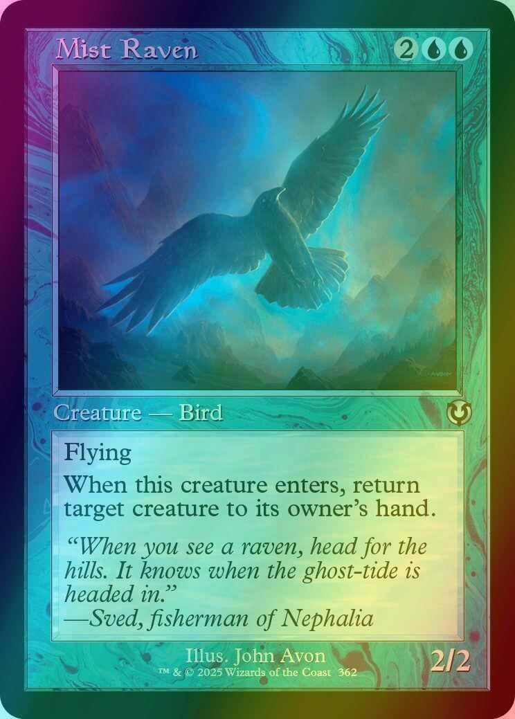 Mist Raven [362] [Retro Frame] [Innistrad Remastered] [Foil]