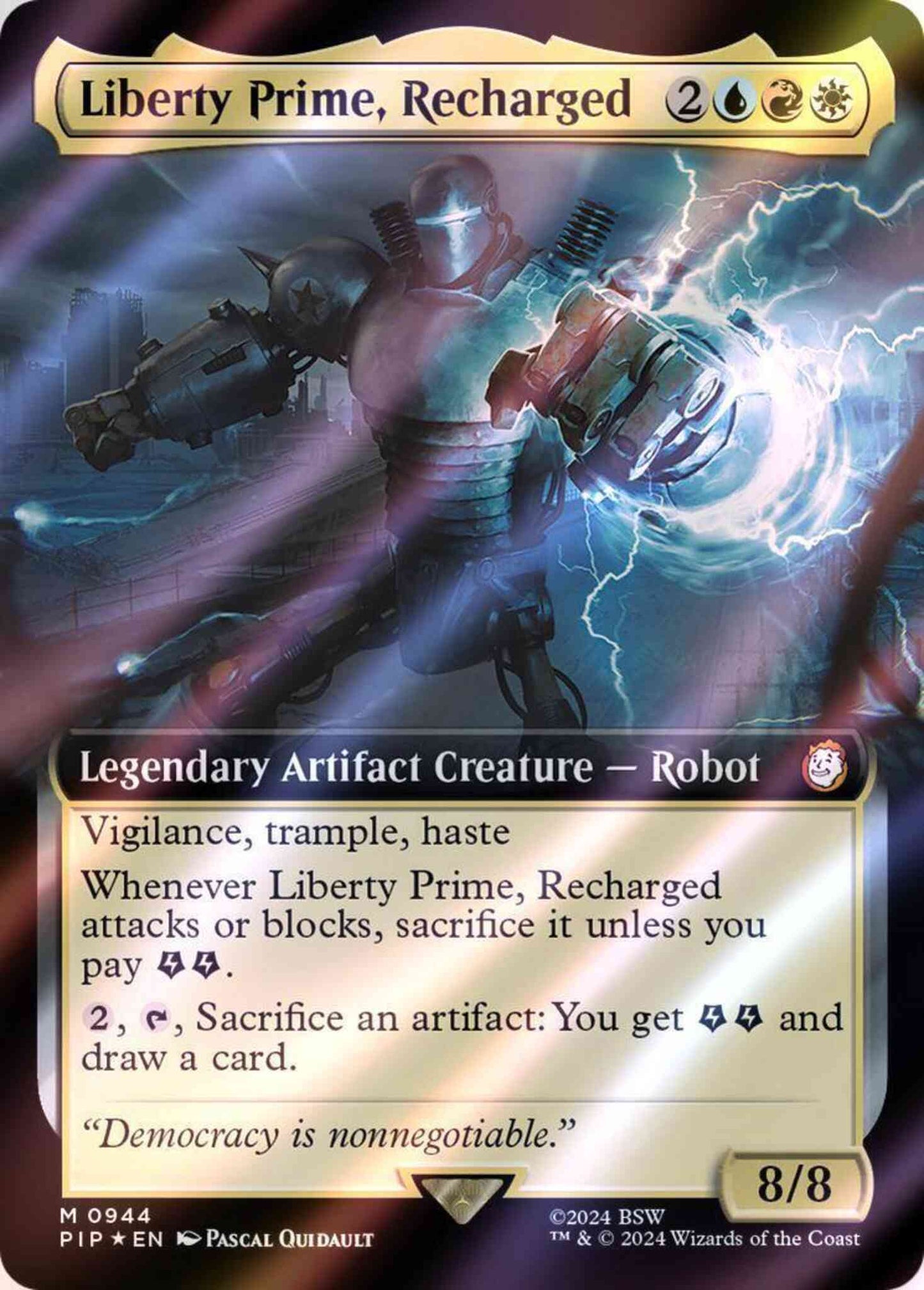 Liberty Prime, Recharged [944] [Extended Art] [Fallout] [Surge Foil]