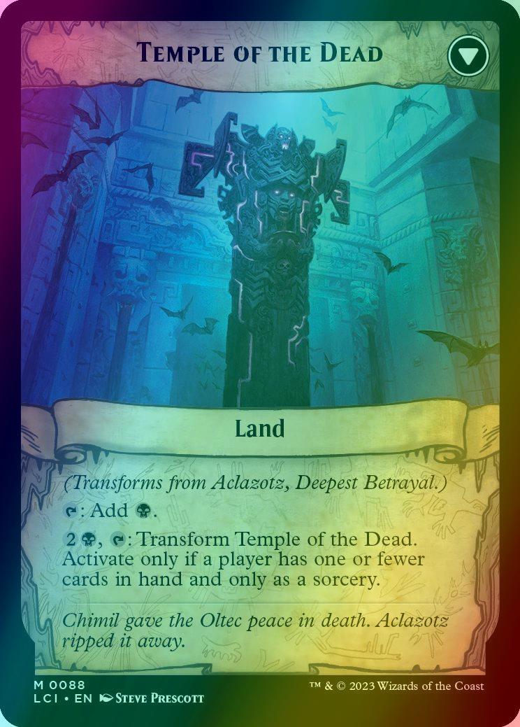 Aclazotz, Deepest Betrayal // Temple of the Dead [88] [The Lost Caverns of Ixalan] [Foil]