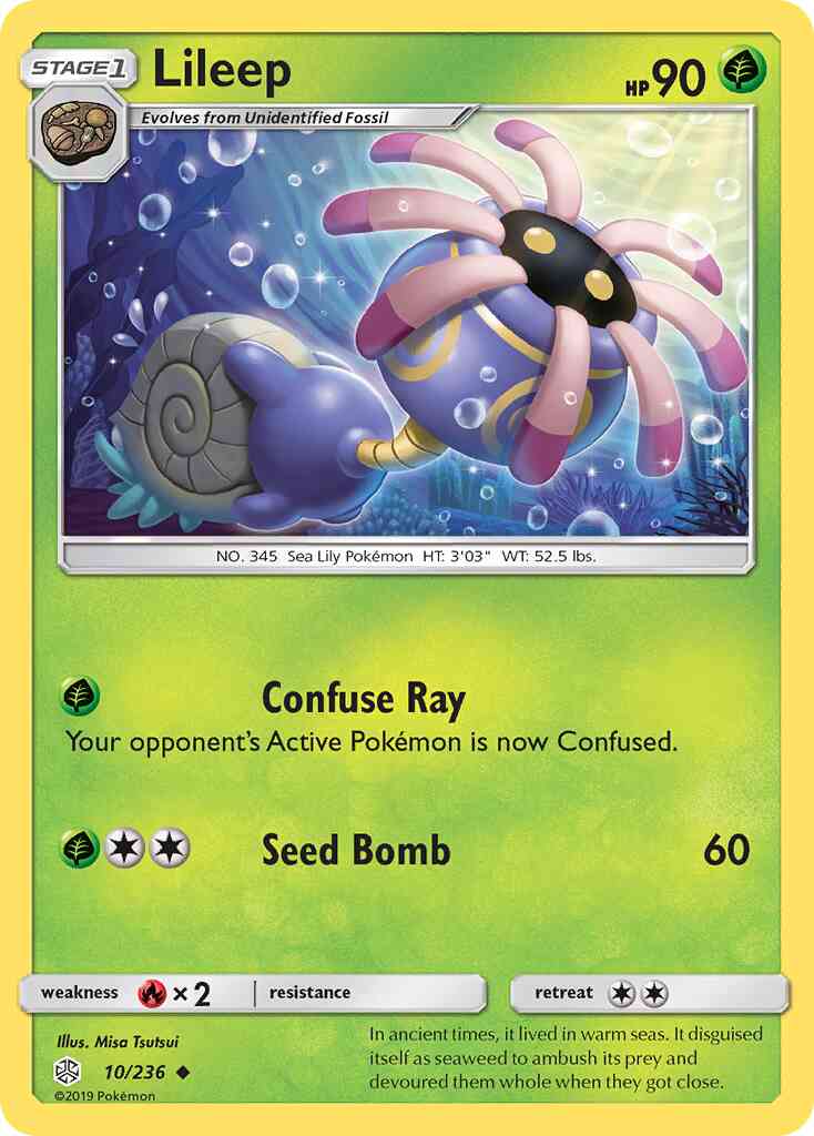 Lileep - 10/236 - Uncommon [sm12-10] [Reverse Holo]