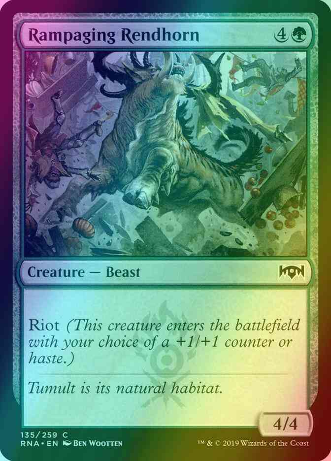 Rampaging Rendhorn [135] [Ravnica Allegiance] [Foil]