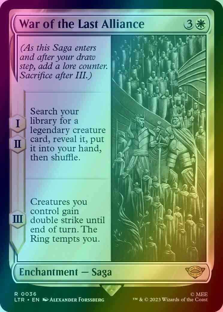 War of the Last Alliance [36] [The Lord of the Rings: Tales of Middle-earth] [Foil]