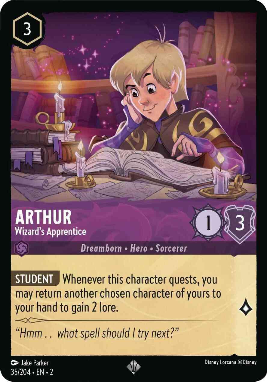 Arthur - Wizard's Apprentice - 35/204 [Rise Of The Floodborn] [Non-Foil]
