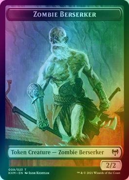 Treasure Token (19) // Zombie Berserker Token (09) [Kaldheim Tokens] [Foil]