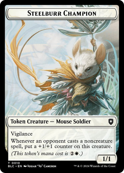 Squid Token (17) // Steelburr Champion Token (10) [Bloomburrow: Commander: Tokens] [Non-Foil]
