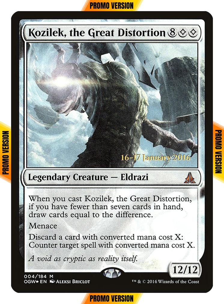Kozilek, the Great Distortion [4s] [Oath of the Gatewatch Promos] [Foil]