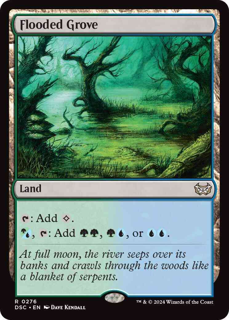 Flooded Grove [276] [Duskmourn: House of Horror: Commander] [Non-Foil]