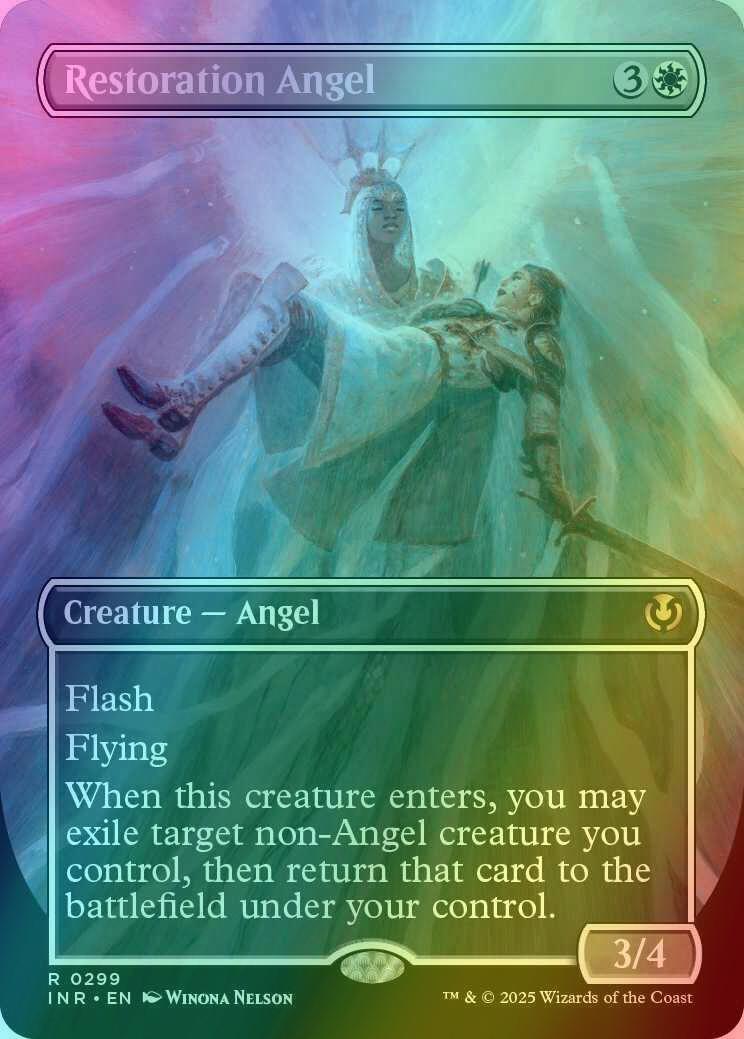 Restoration Angel [299] [Borderless] [Innistrad Remastered] [Foil]