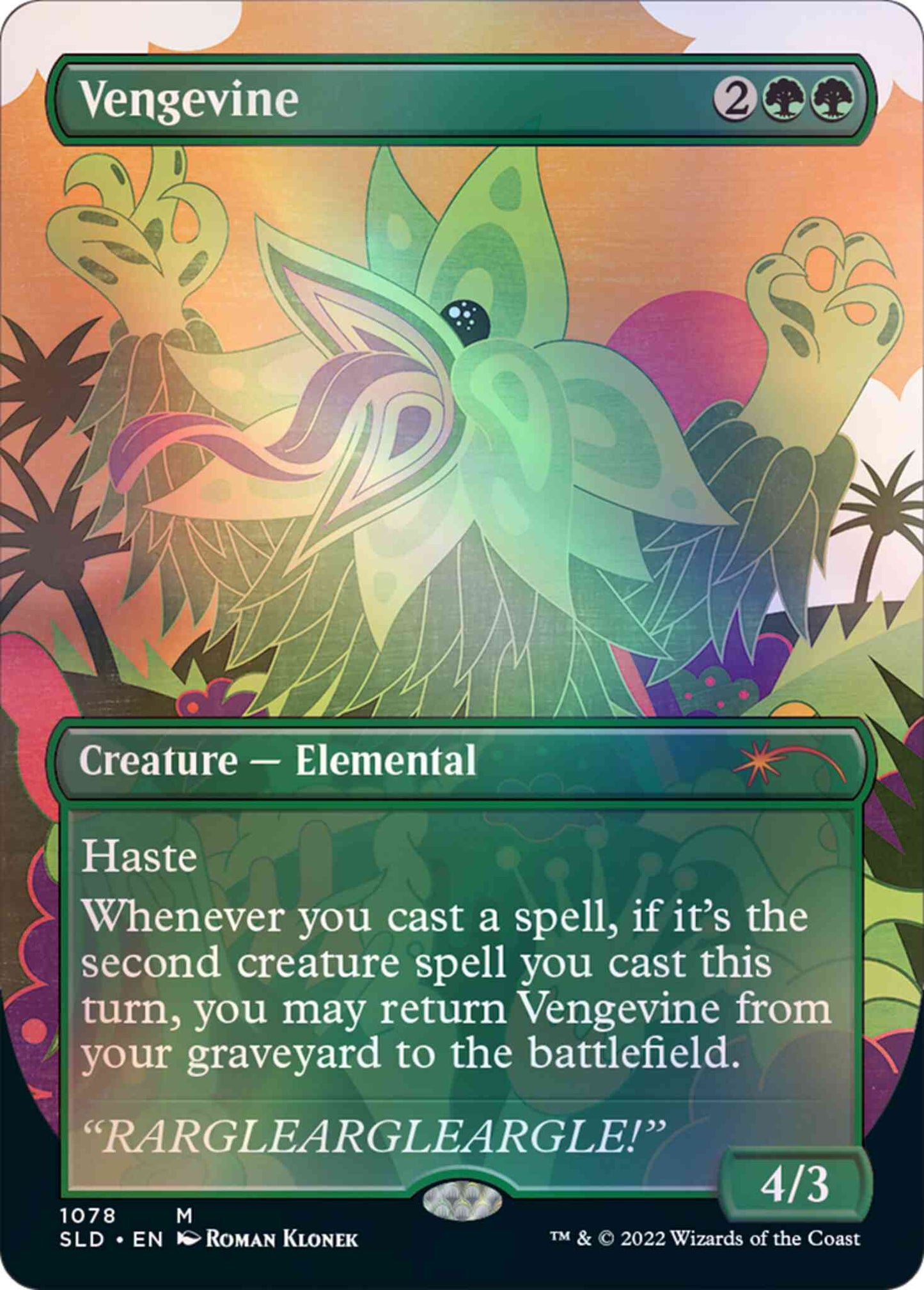 Vengevine [1078] [Borderless] [Totally Normal Guys] [Secret Lair Drop] [Non-Foil]