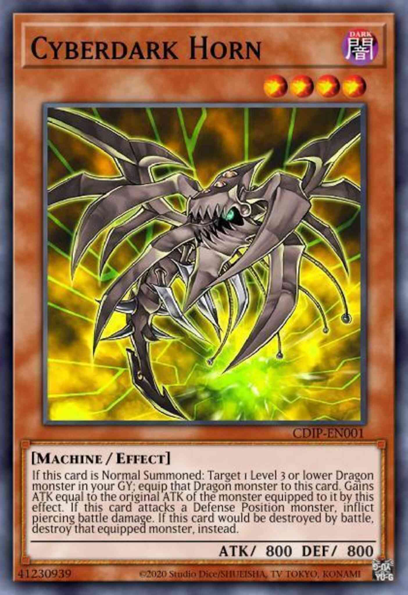 Cyberdark Horn - DT04-EN002 - Duel Terminal Normal Parallel Rare - Duel Terminal