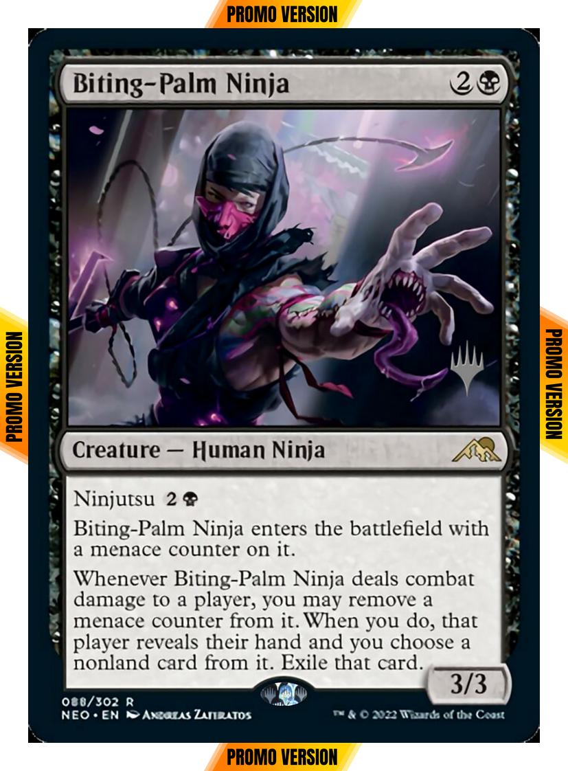 Biting-Palm Ninja [Promo Pack] [88p] [Kamigawa: Neon Dynasty: Promos] [Non-Foil]