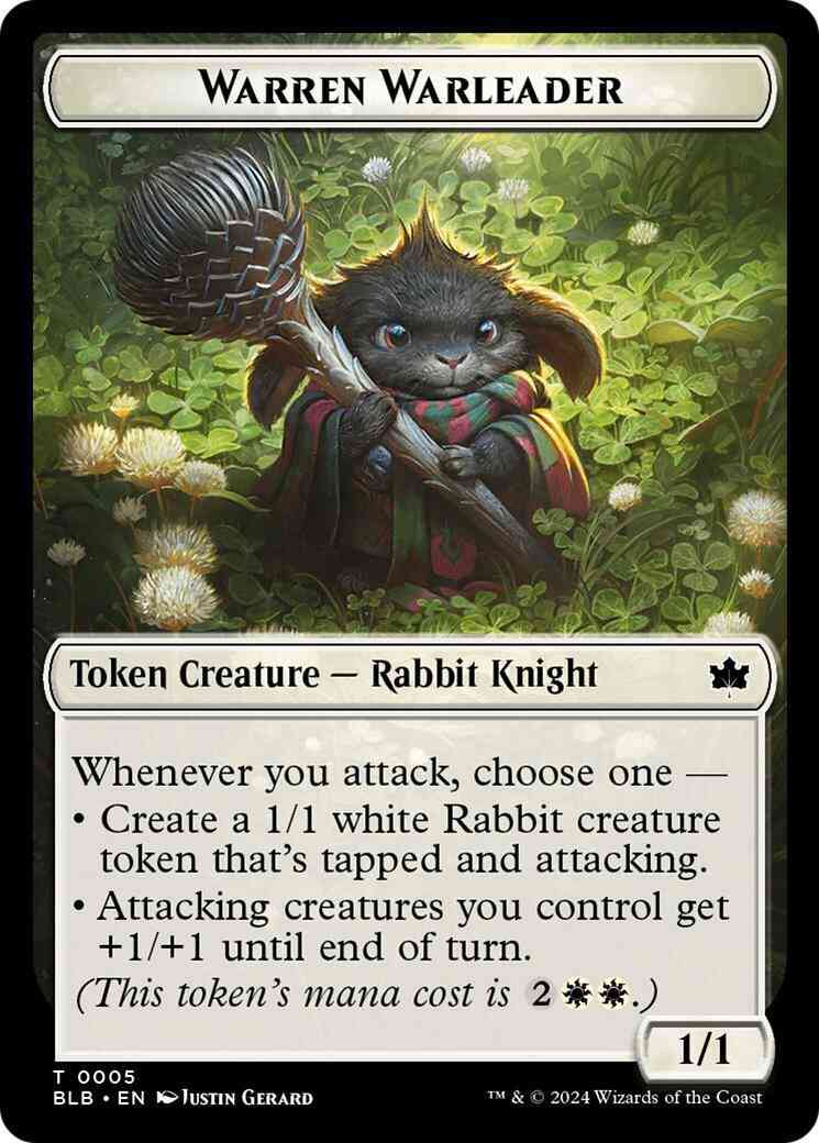 Warren Warleader Token [05] [Bloomburrow: Tokens] [Non-Foil]