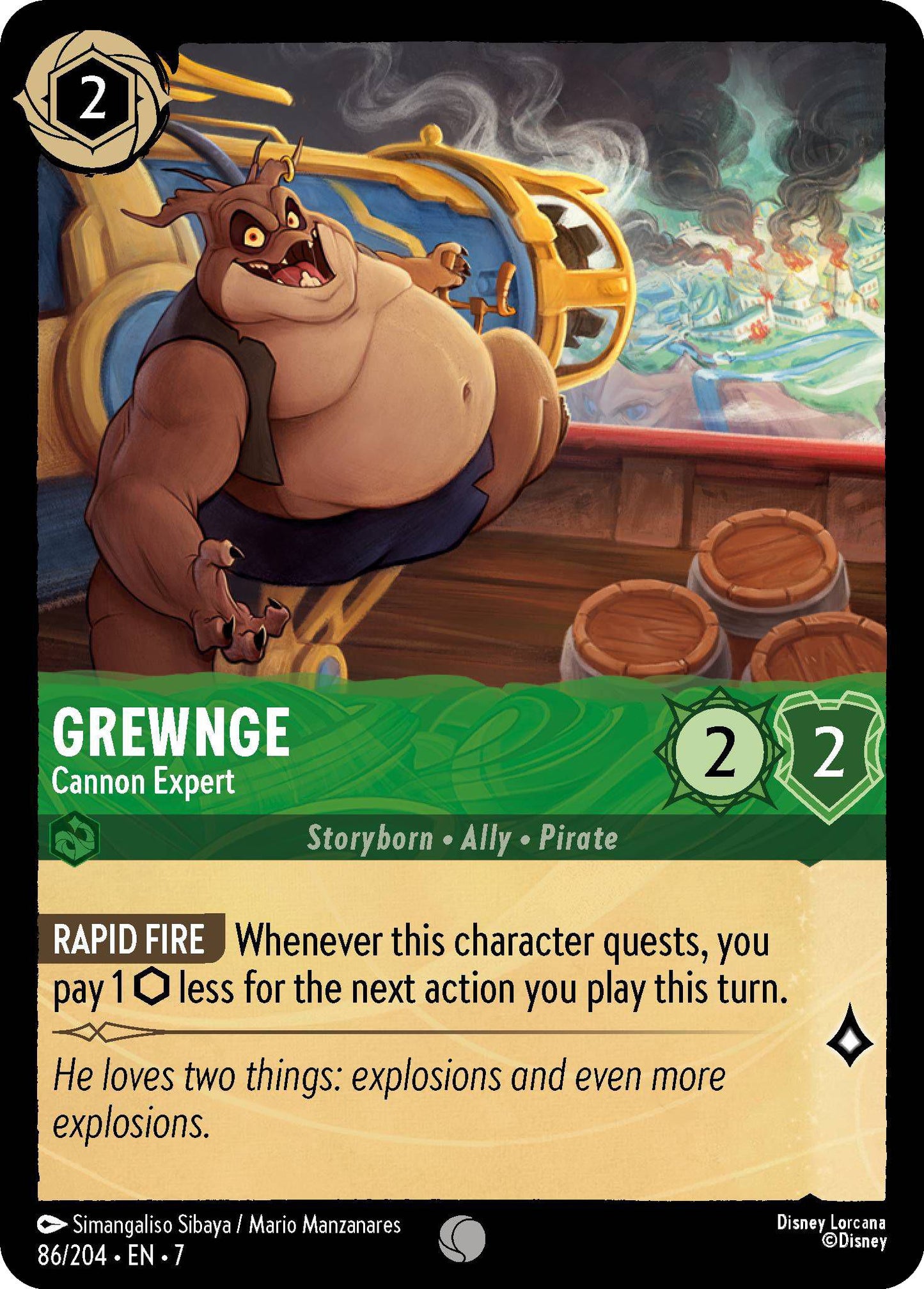 Grewnge - Cannon Expert - 86/204 [Archazia's Island] [Non-Foil]
