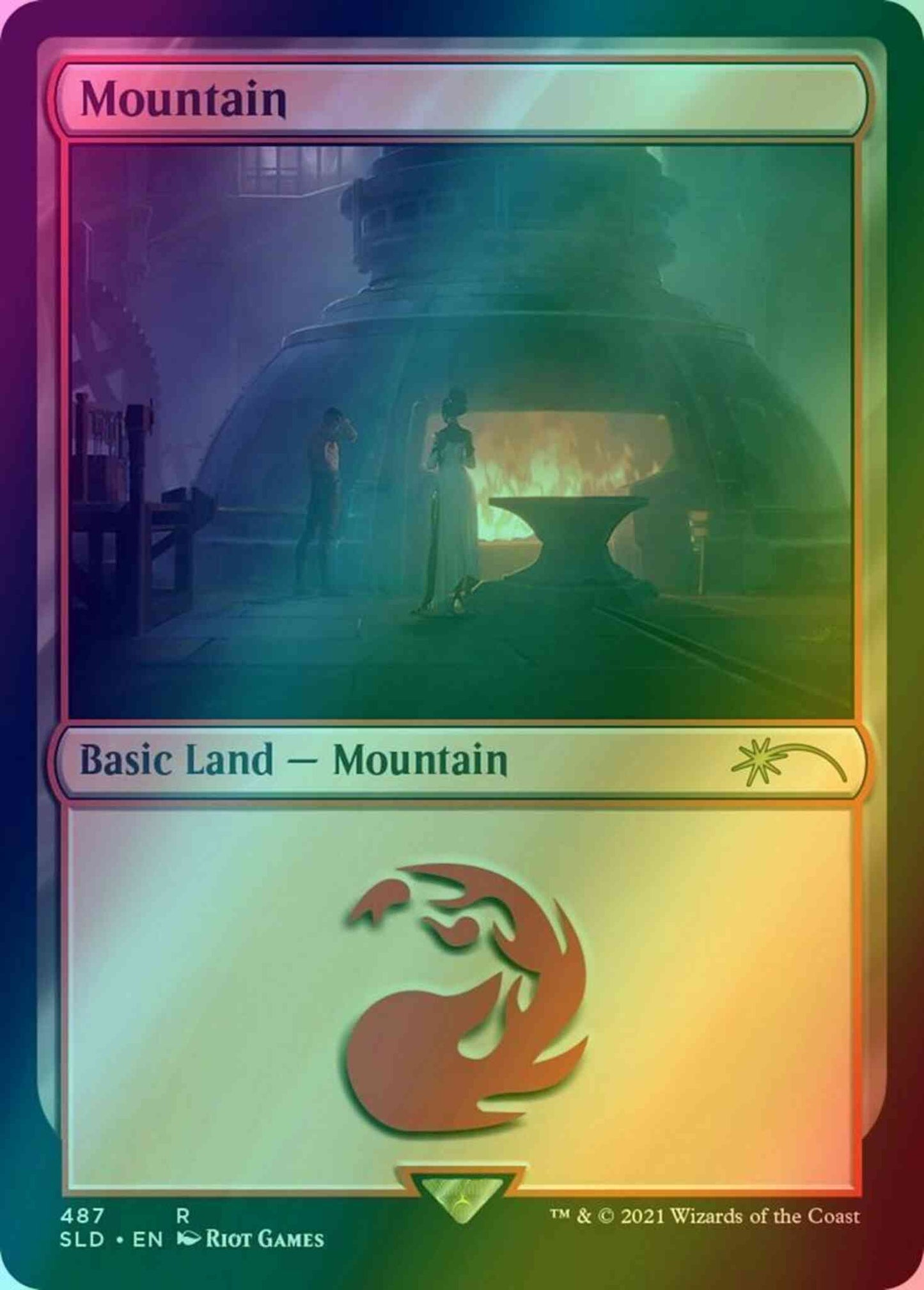 Mountain [0487] [Arcane] [Secret Lair Drop] [Foil]