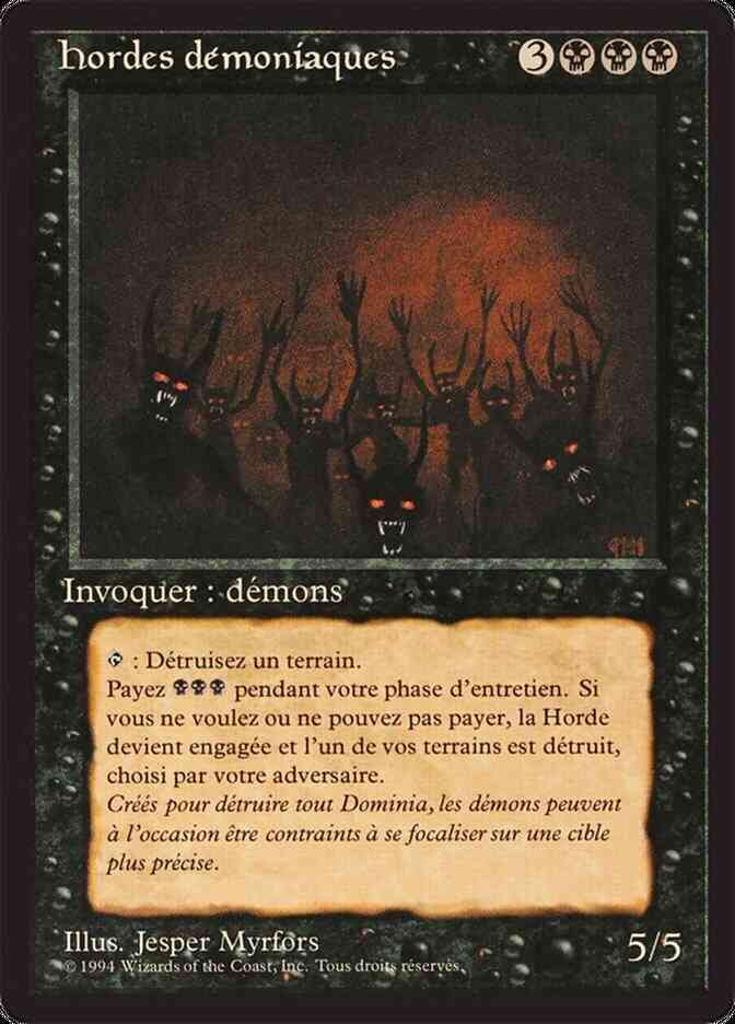 Demonic Hordes - French [104] [Foreign Black Border: French] [Non-Foil]