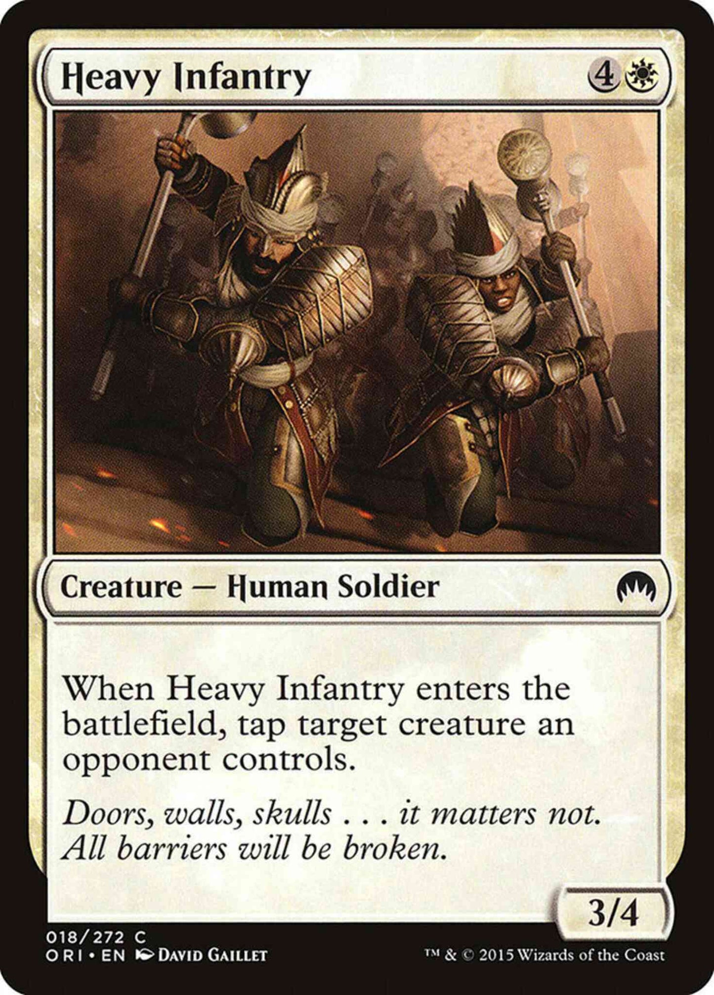 Heavy Infantry [18] [Magic Origins] [Non-Foil]