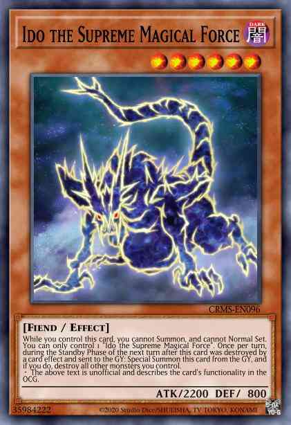 Ido the Supreme Magical Force - CRMS-EN096 - Secret Rare - 1st Edition