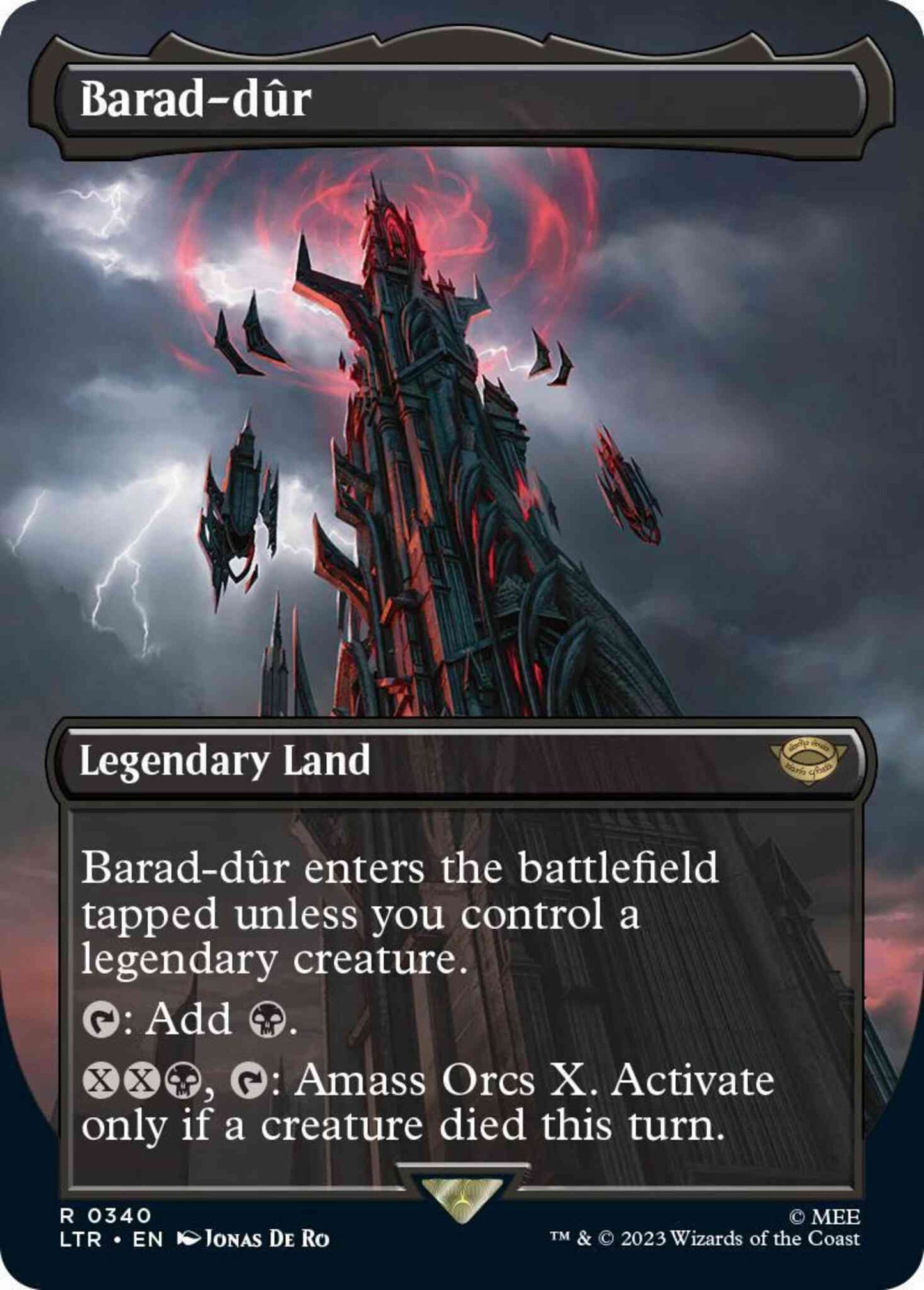 Barad-dûr [340] [Borderless] [The Lord of the Rings: Tales of Middle-earth] [Non-Foil]