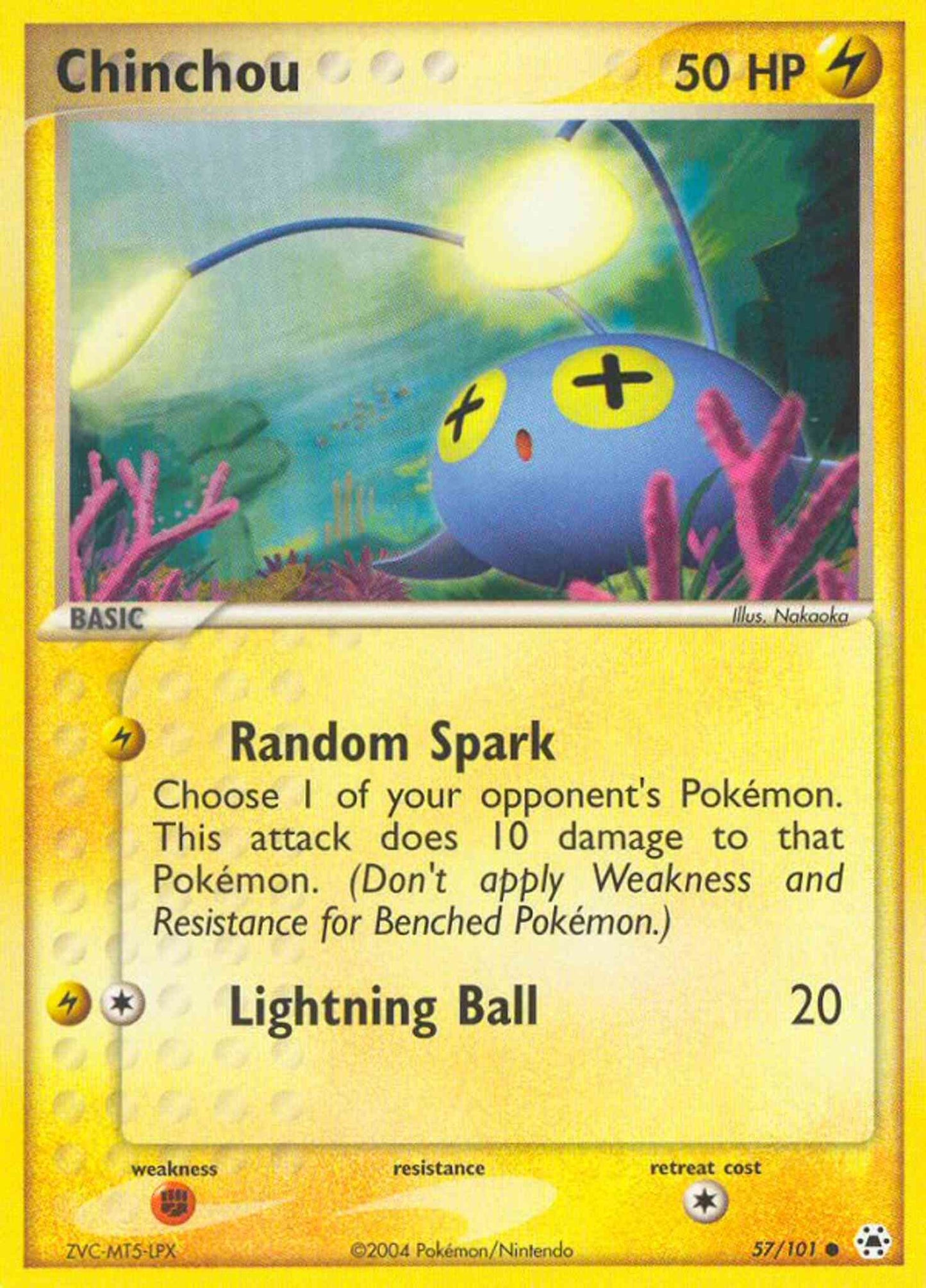 Chinchou - 57/101 - Common [ex5-57] [Reverse Holo]