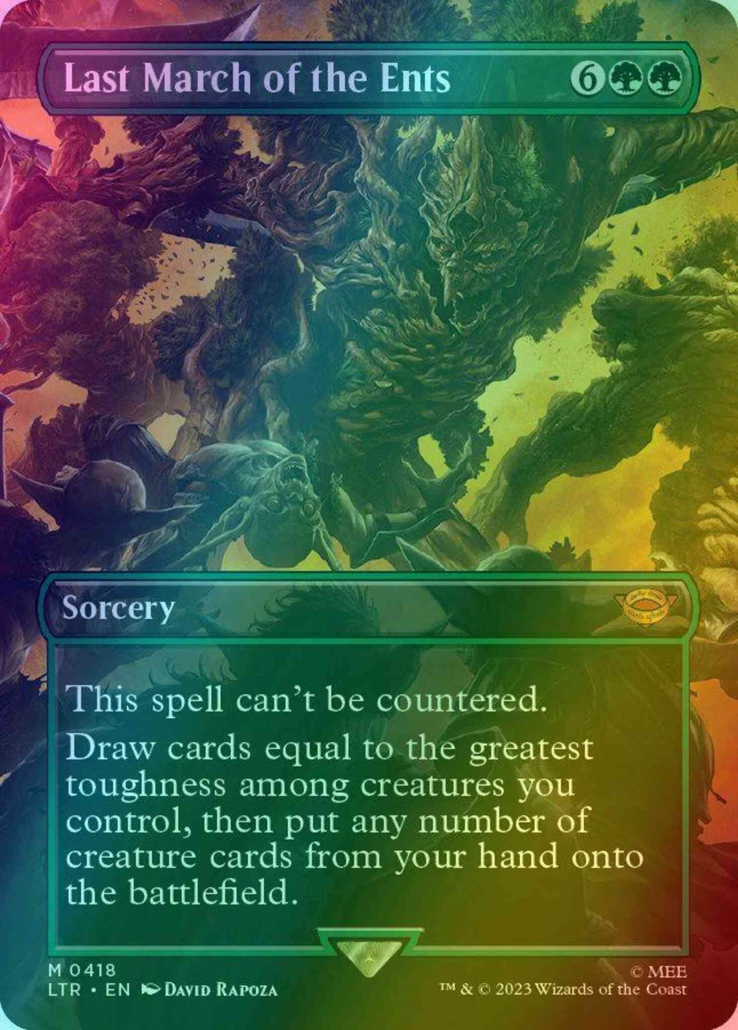 Last March of the Ents [418] [Borderless] [The Lord of the Rings: Tales of Middle-earth] [Foil]