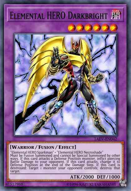 Elemental HERO Darkbright - TAEV-EN042 - Ultimate Rare - 1st Edition