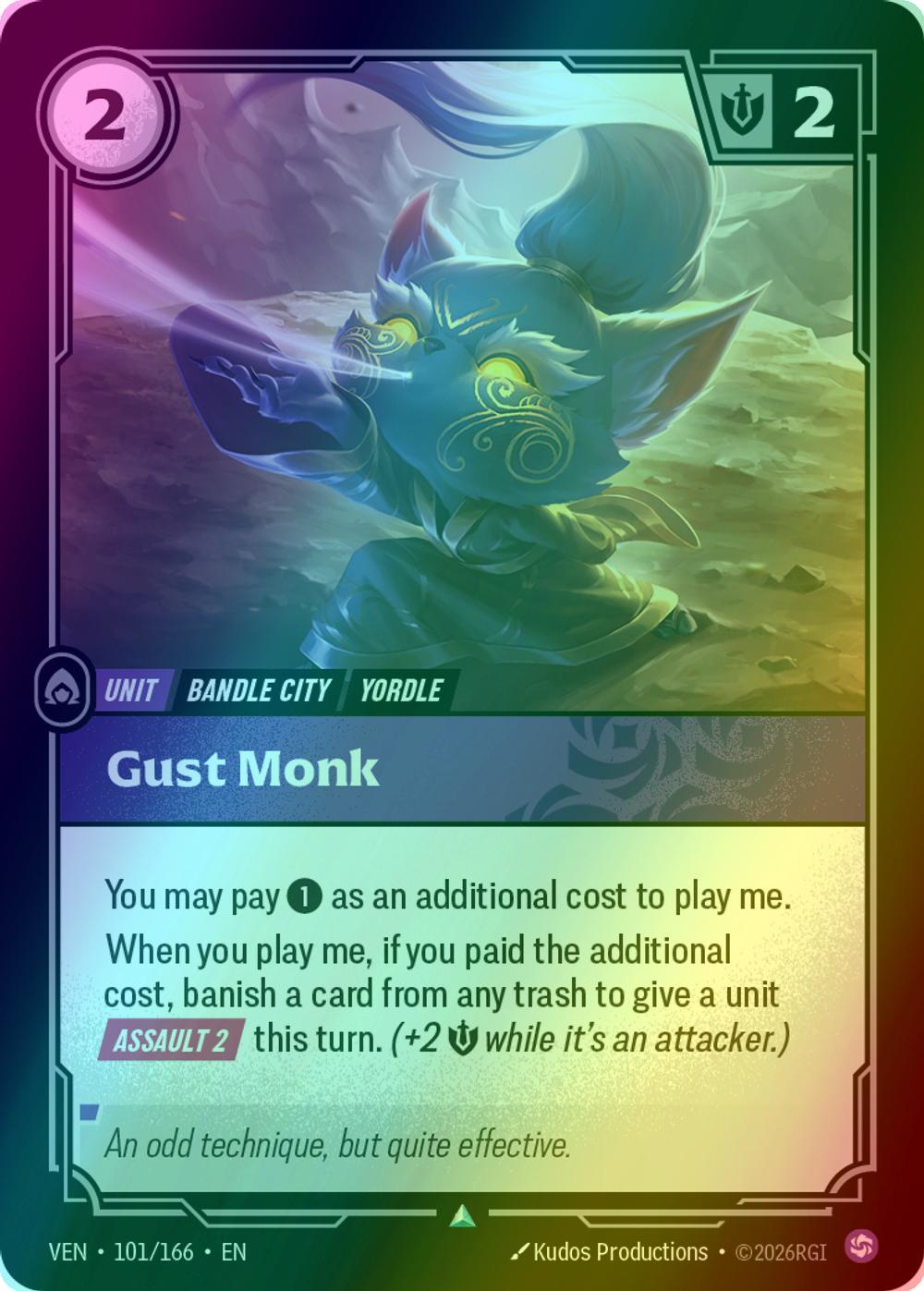 Gust Monk - 101/166 [Vendetta] [Foil]