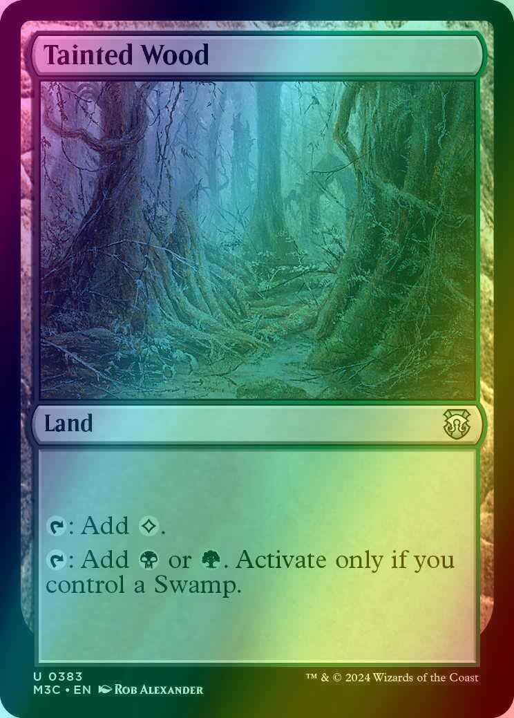 Tainted Wood [383] [Modern Horizons 3: Commander] [Ripple Foil]
