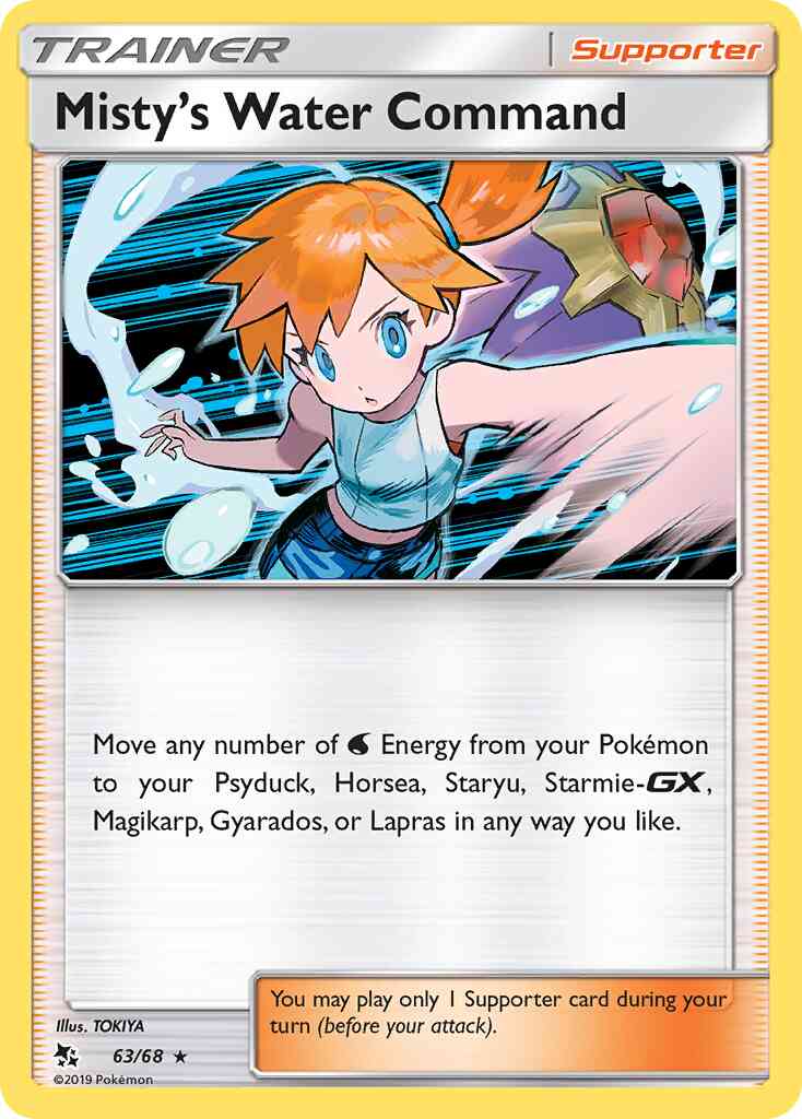 Misty's Water Command - 63/68 - Rare Holo [sm115-63] [Holo]