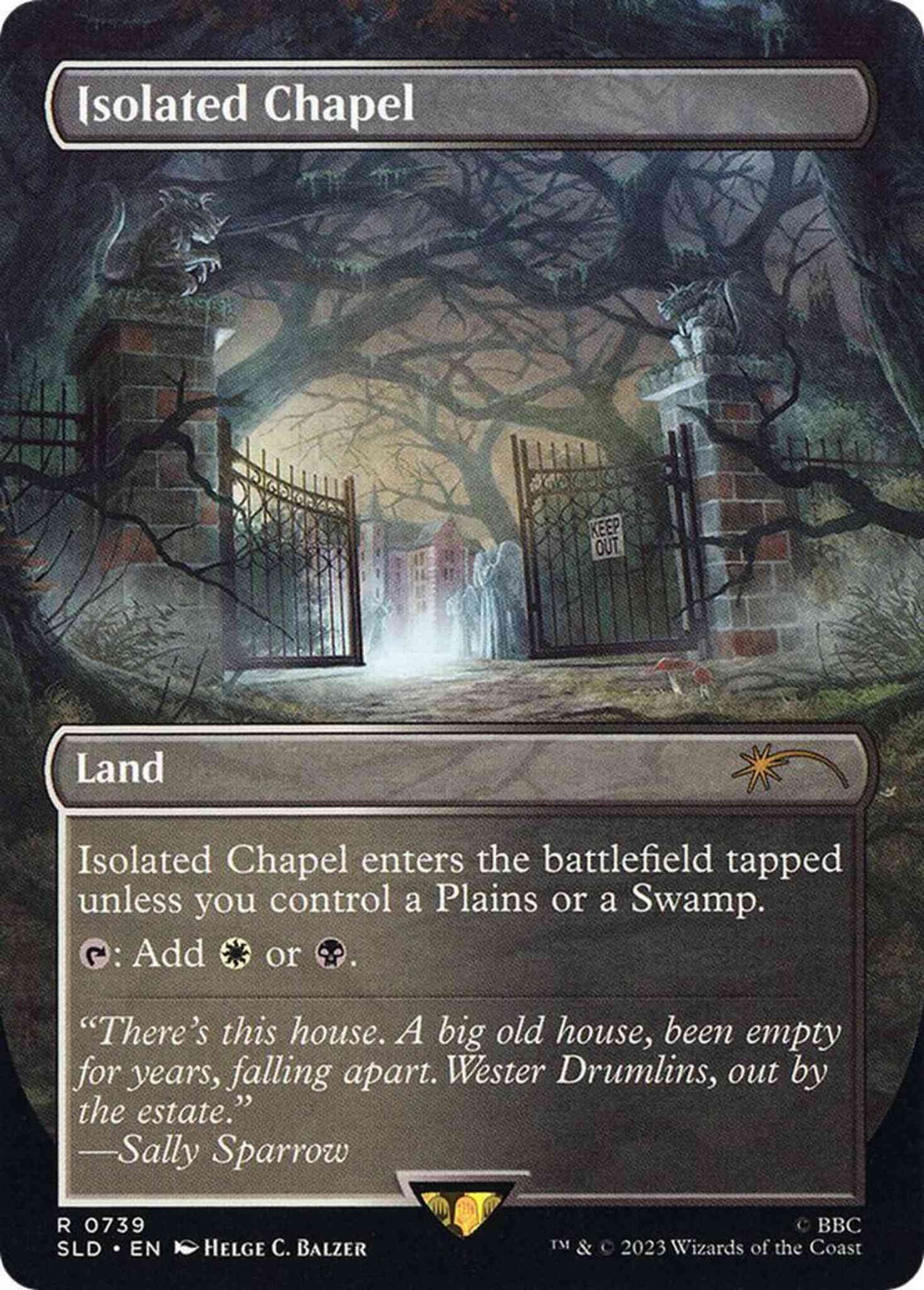 Isolated Chapel [0739] [Borderless] [Doctor Who: Weeping Angels] [Secret Lair Drop] [Non-Foil]