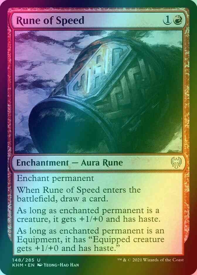 Rune of Speed [148] [Kaldheim] [Foil]