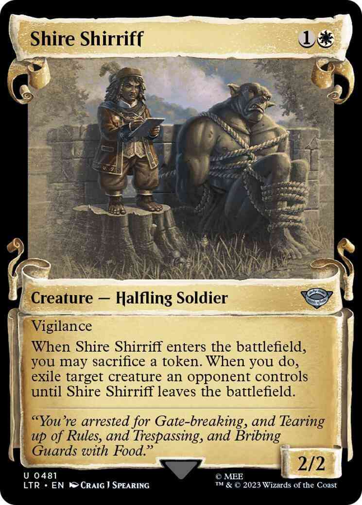 Shire Shirriff [481] [Scrolls Showcase] [The Lord of the Rings: Tales of Middle-earth] [Non-Foil]