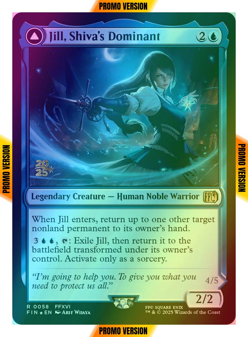 Jill, Shiva's Dominant // Shiva, Warden of Ice [58s] [Prerelease] [FINAL FANTASY: Promos] [Foil]