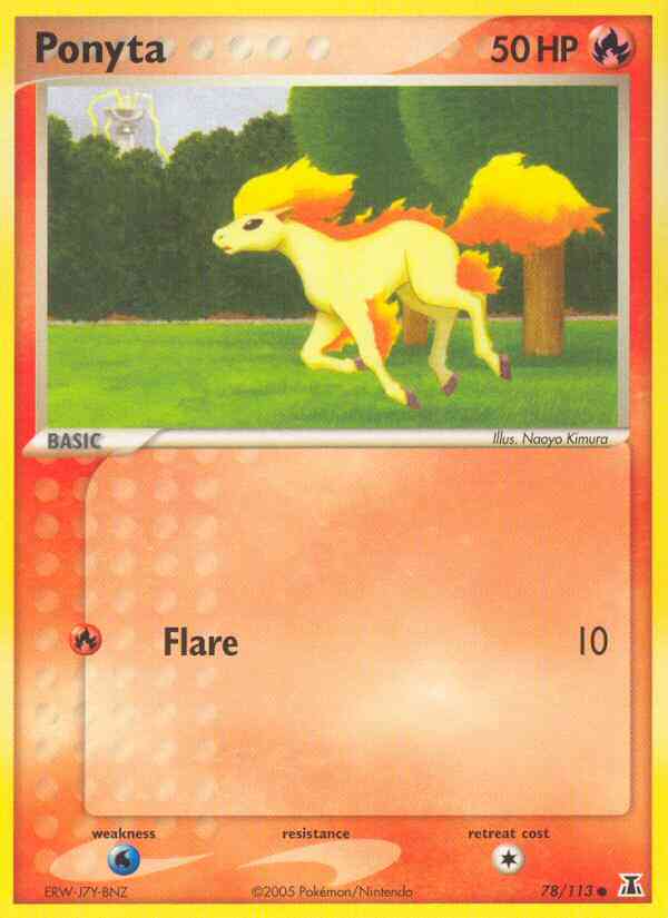 Ponyta - 78/113 - Common [ex11-78] [Reverse Holo]