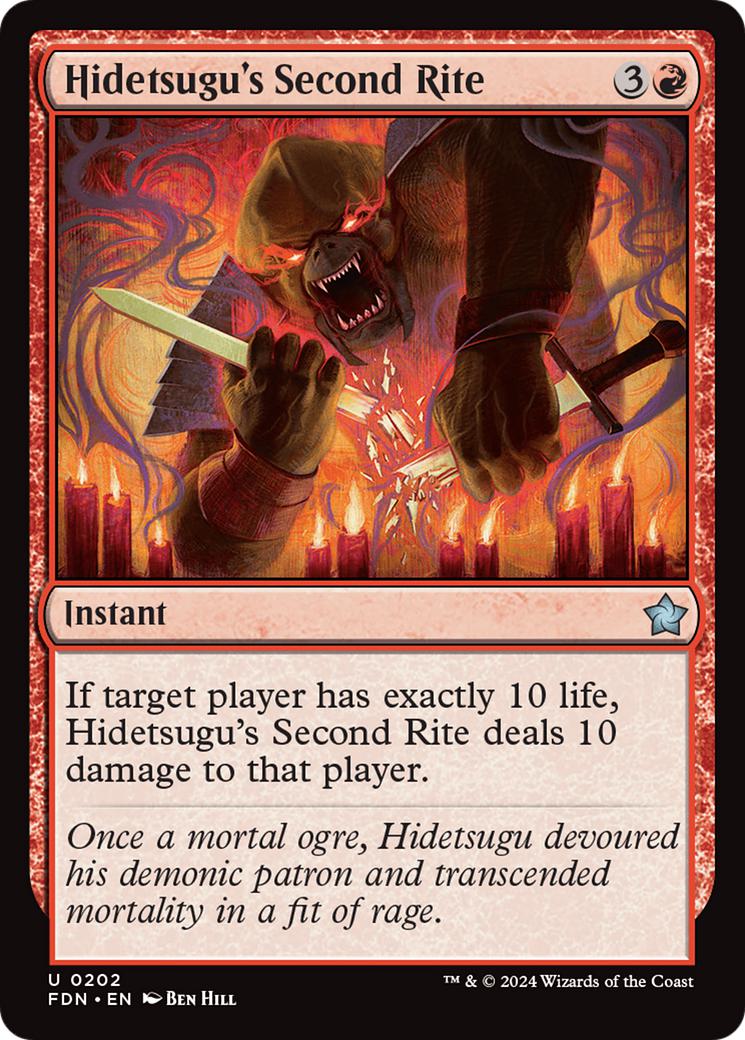 Hidetsugu's Second Rite [202] [Foundations] [Non-Foil]