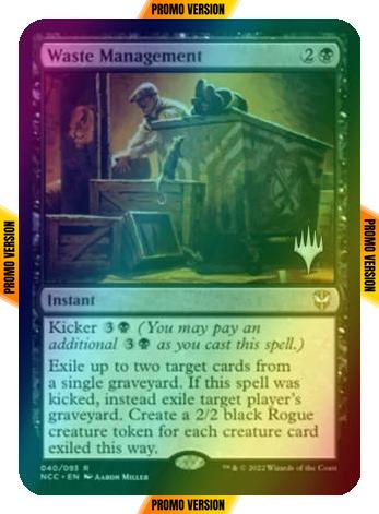 Waste Management [Promo Pack] [40p] [Streets of New Capenna: Commander: Promos] [Foil]