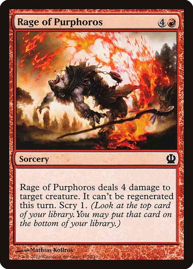 Rage of Purphoros [137] [Theros] [Non-Foil]
