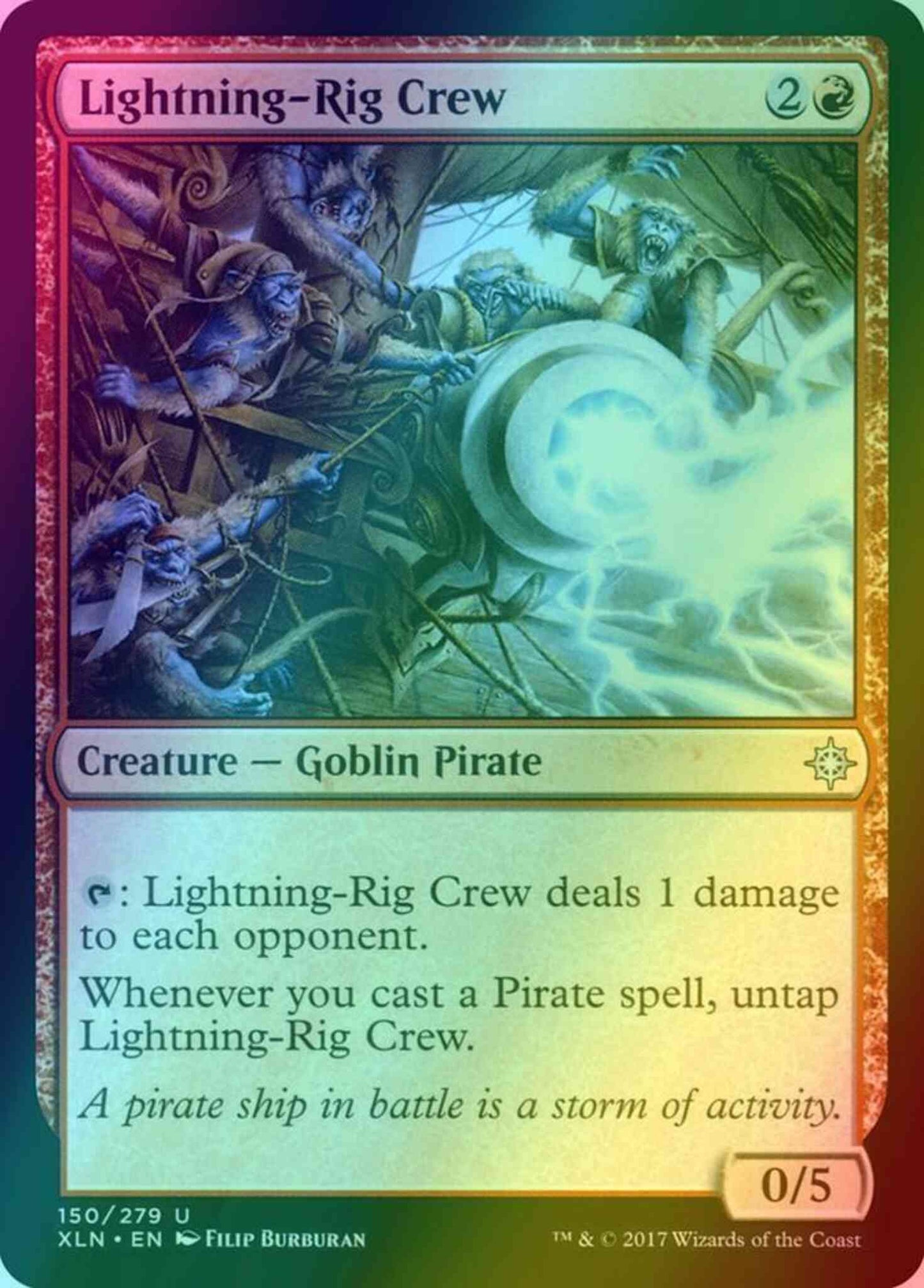 Lightning-Rig Crew [150] [Ixalan] [Foil]
