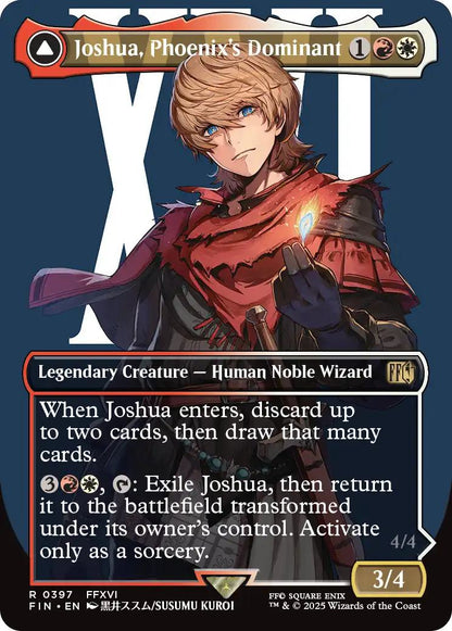 Joshua, Phoenix's Dominant // Phoenix, Warden of Fire [397] [Borderless] [Character] [FINAL FANTASY] [Non-Foil]