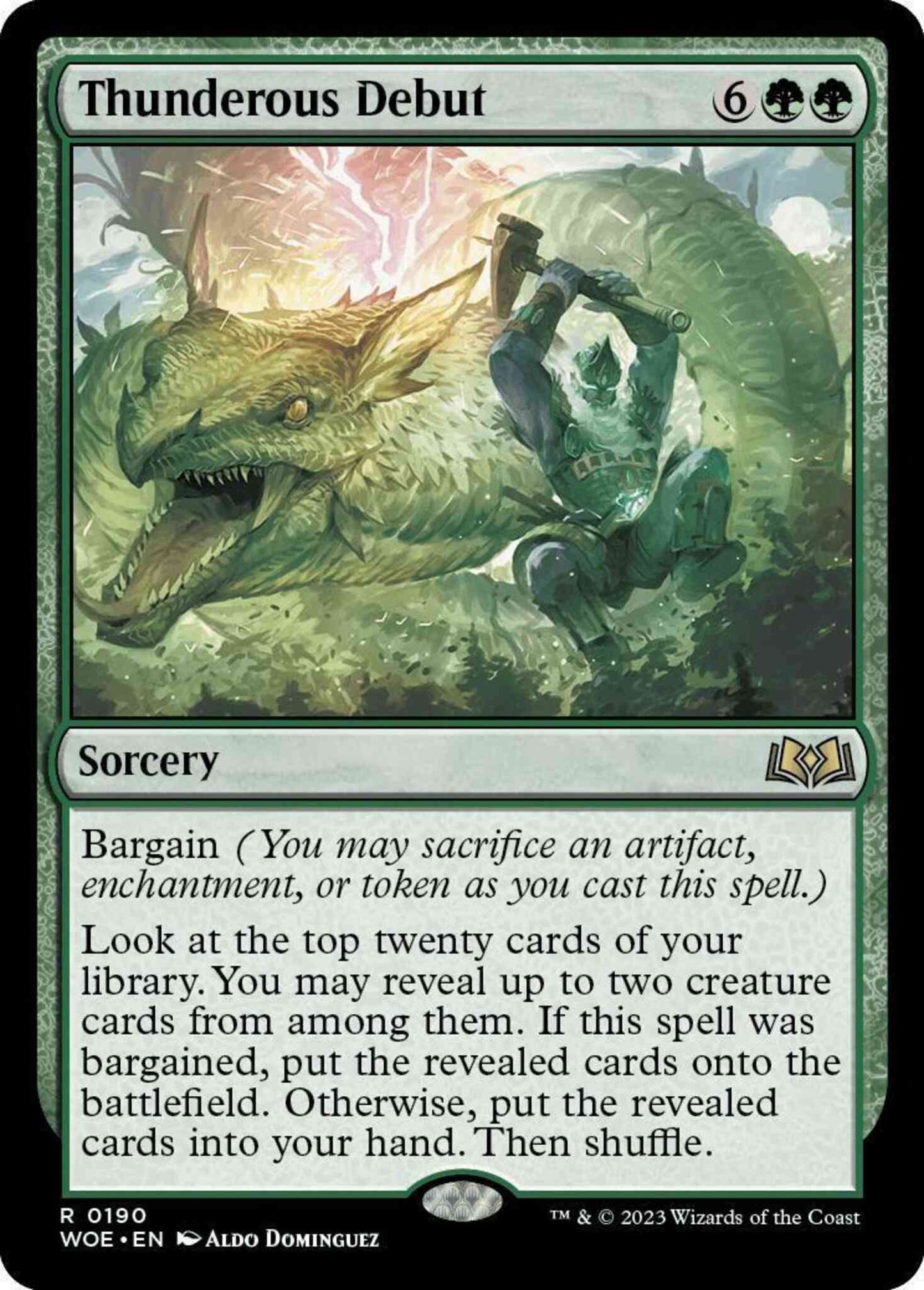Thunderous Debut [190] [Wilds of Eldraine] [Non-Foil]