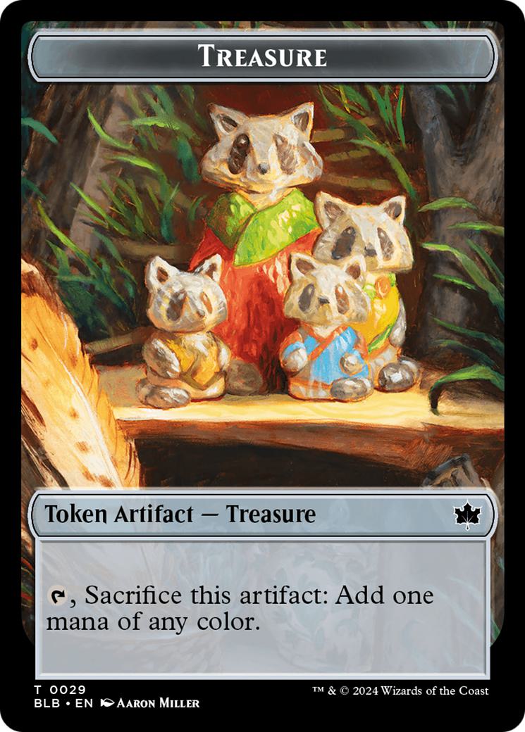 Saproling Token (30) // Treasure Token (29) [Bloomburrow: Commander: Tokens] [Non-Foil]