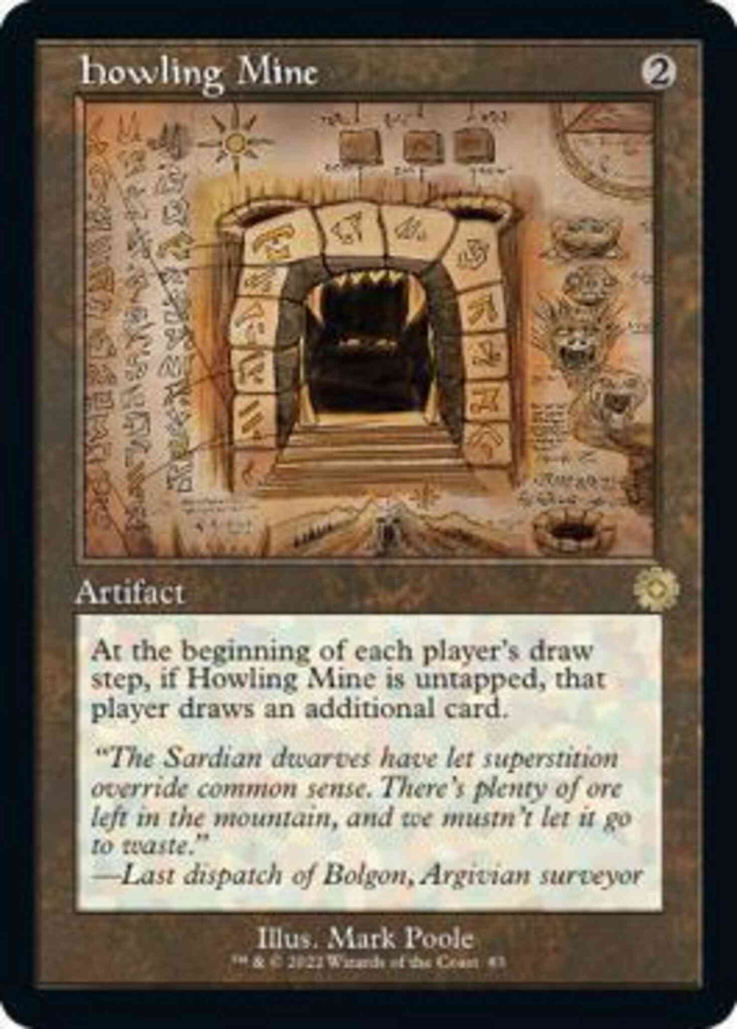 Howling Mine [83] [Retro Frame] [Schematic] [The Brothers' War Retro Artifacts] [Non-Foil]