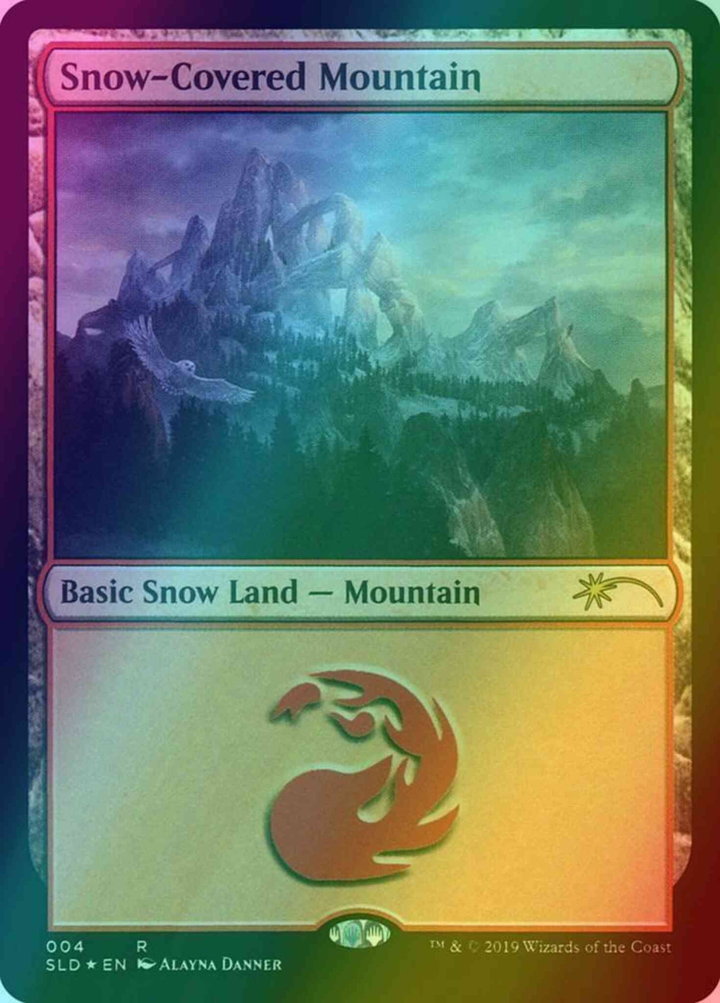 Snow-Covered Mountain [0004] [Eldraine Wonderland] [Secret Lair Drop] [Foil]