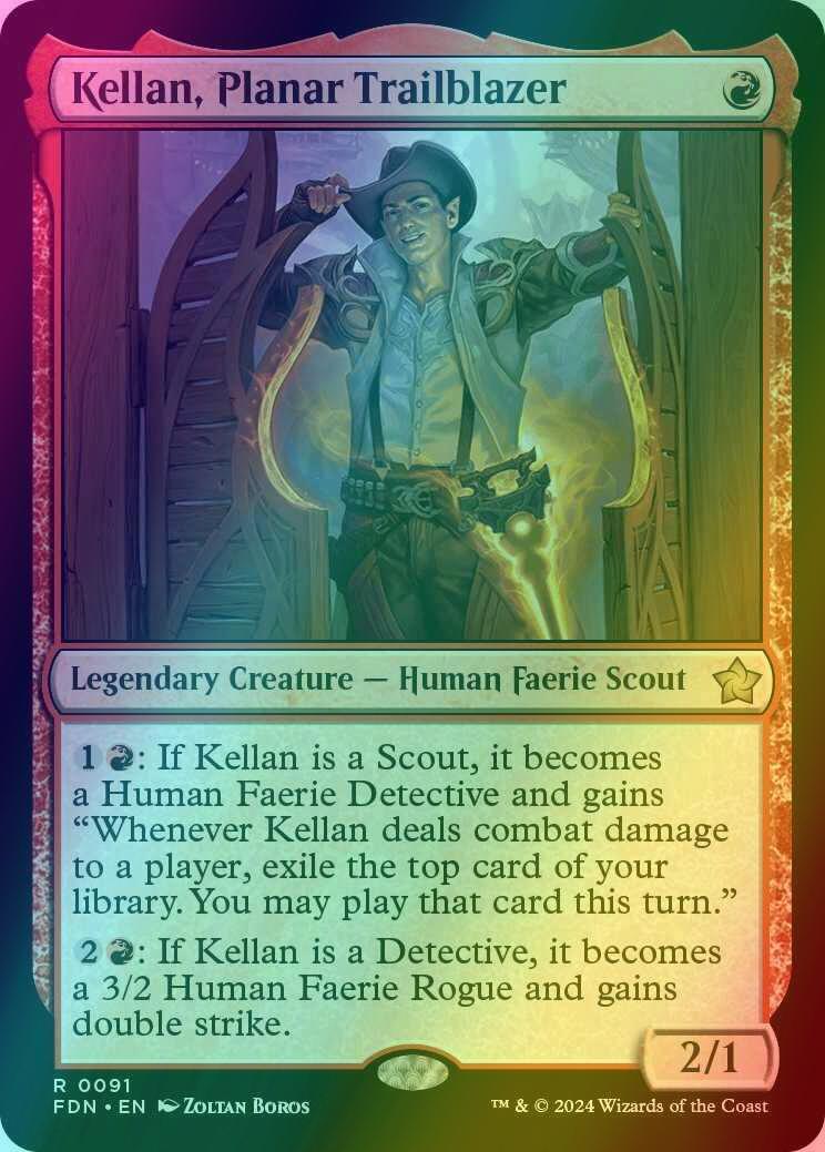 Kellan, Planar Trailblazer [91] [Foundations] [Foil]